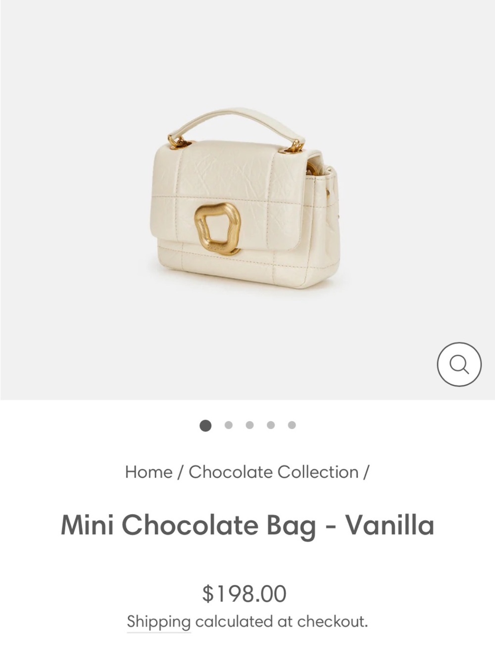 Songmont Mini Chocolate Bag - Vanilla